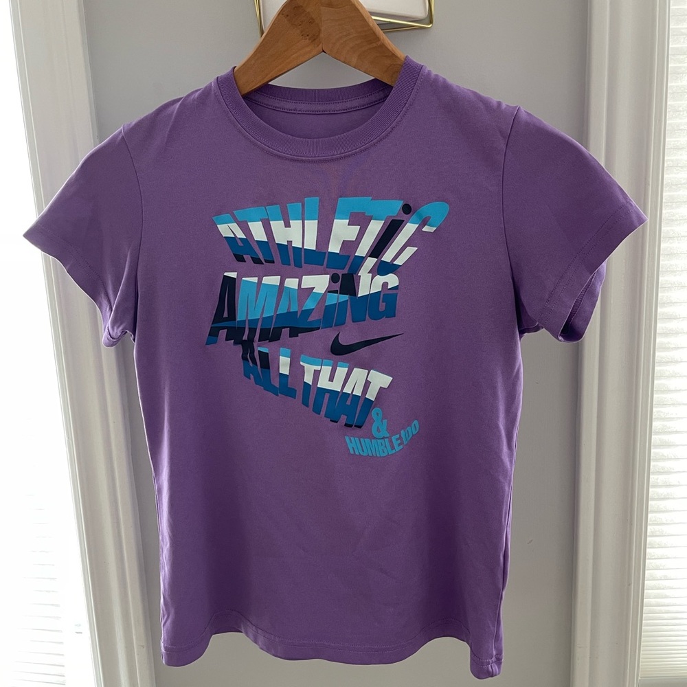 Girl’s Nike Dri-Fit Size L Shirt - Athletic Amazing All That & Humble too